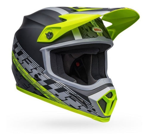 Casco Moto Mx Bell Mx-9 Mips Negro/Amarillo/Fluor