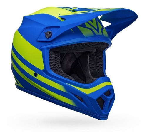 Casco Moto Mx Bell Mx-9 Mips Azul/Amarillo/Fluor – Terrafirma