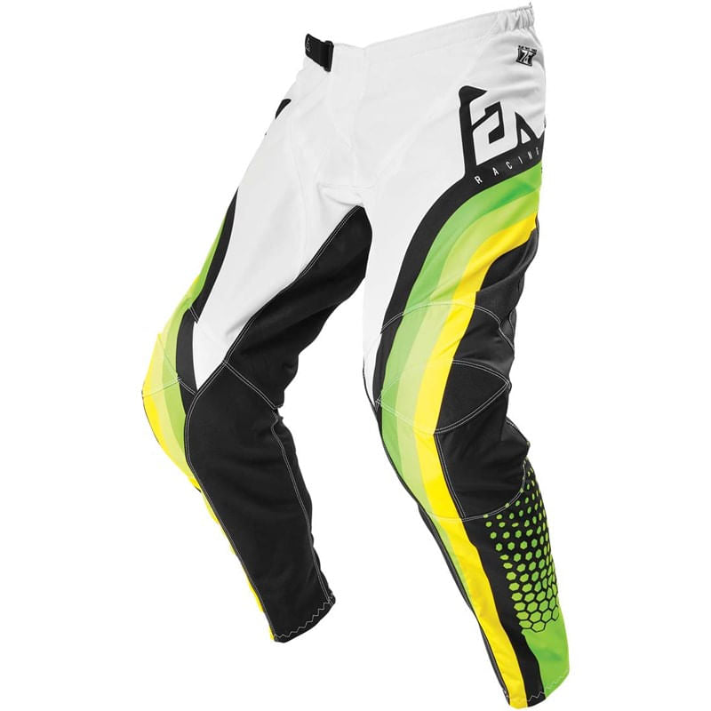 Pantalon Moto Mx Niño Answer Syncron Verde/Blanco