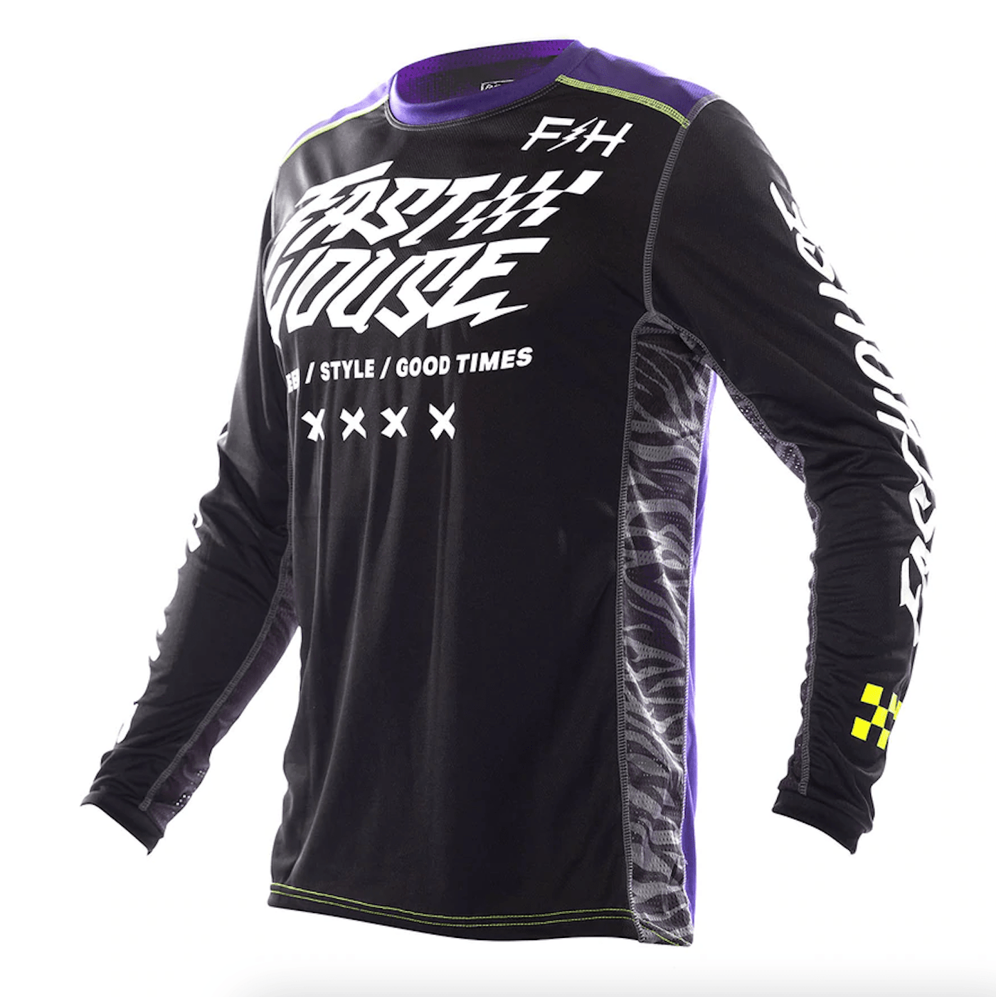 Jersey Moto Mx Fasthouse Grindhouse Rufio Negro/Morado