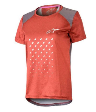 Jersey Bike Mujer Astars Stella Alps Manga Corta Rojo