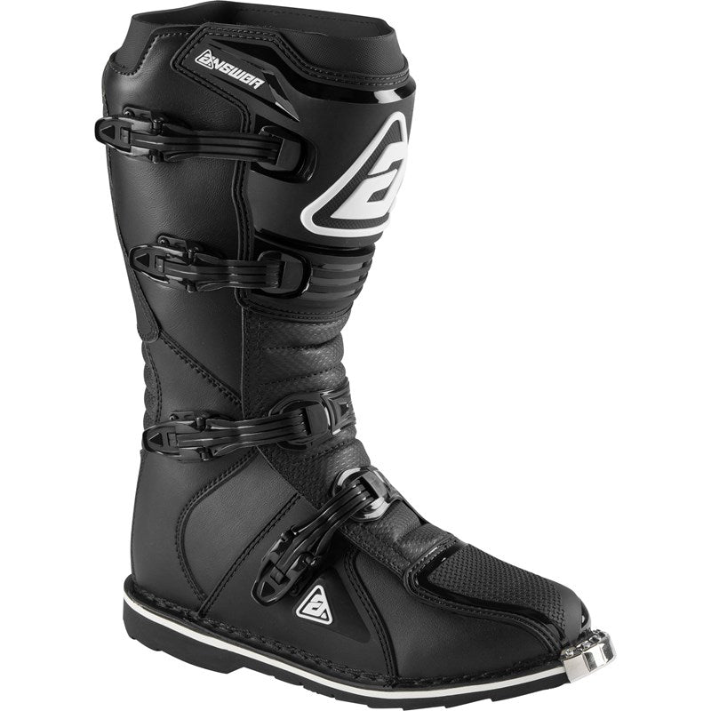 Correa De Botas Moto Mx Niño Answer Ar-1 Negro