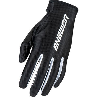 Guantes Moto MX Answer Ascent Negro/Blanco