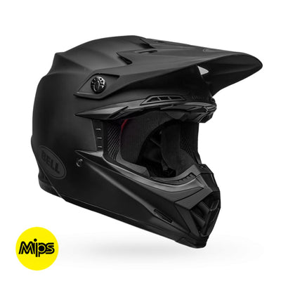 Casco Moto Mx Bell Moto-9 FH Mips Negro/Blanco