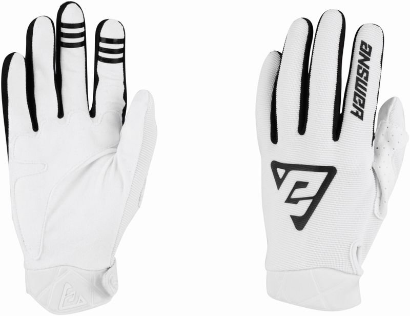 Guantes Moto Mx Answer Ar-3 Negro/Blanco