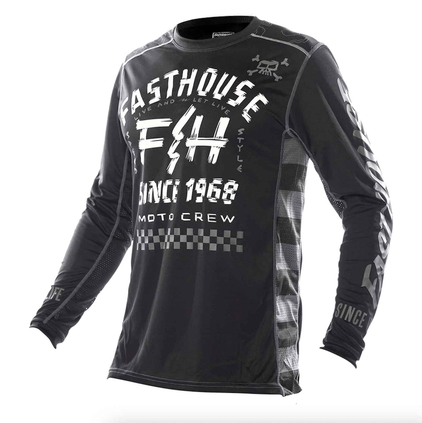 Jersey Moto MX Fasthouse Off-road Negro/Blanco