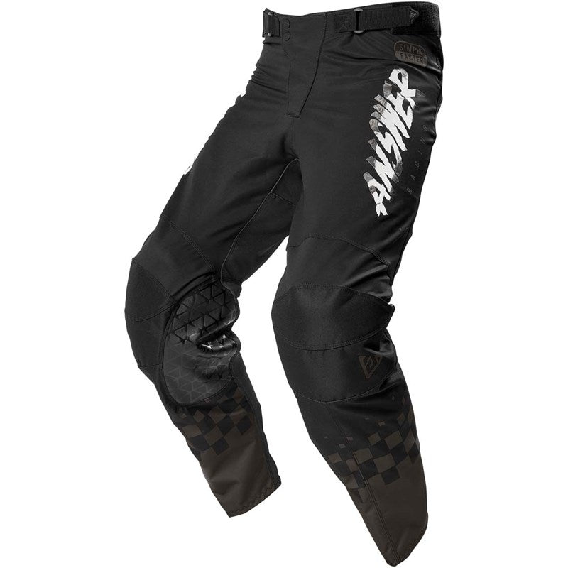 Pantalon Moto Mx Answer Elite Negro/Blanco