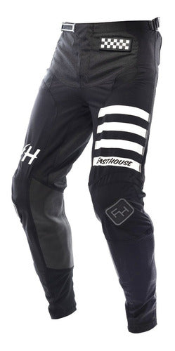 Pantalon Moto Mx Fasthouse Elrod Negro - 30