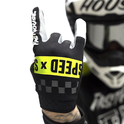 Guantes Moto Mx Fasthouse Speed Style Bl/Neg