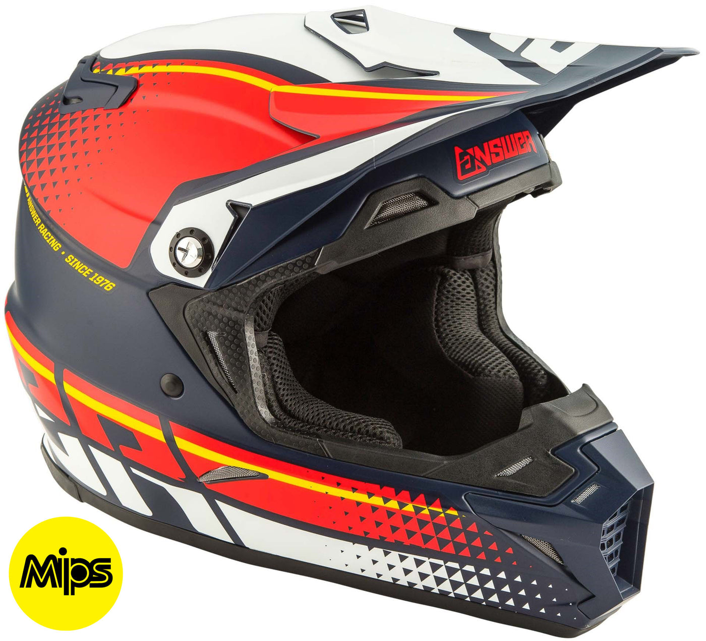 Casco Moto MX Answer AR-5 Midnight/Rojo/Wht