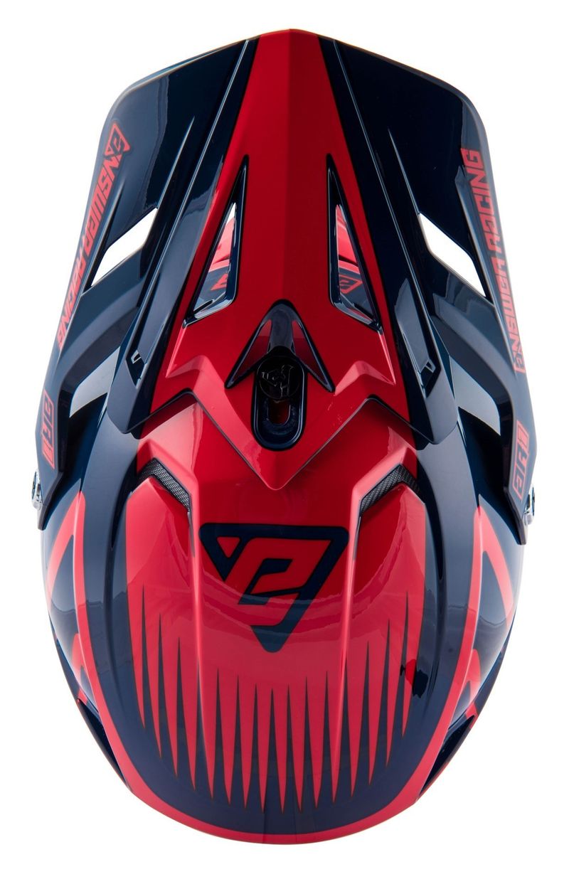 Visera Moto Mx Answer Ar-1 Rojo/Azul/Blanco