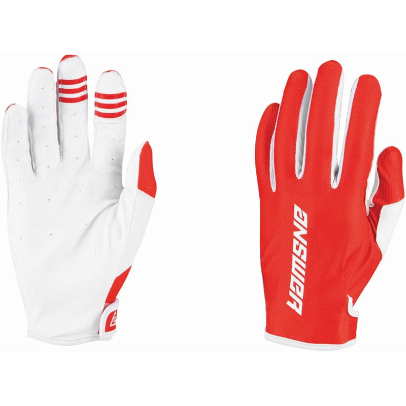 Guantes Moto Mx Niño Answer Ar-1 Rojo/ Blanco