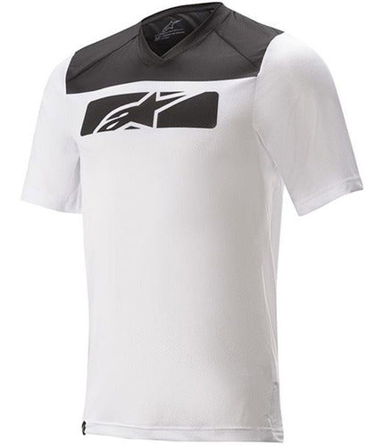 Jersey Ciclismo Alpinestars Drop 4.0 Manga Corta Blanco/Negro - L