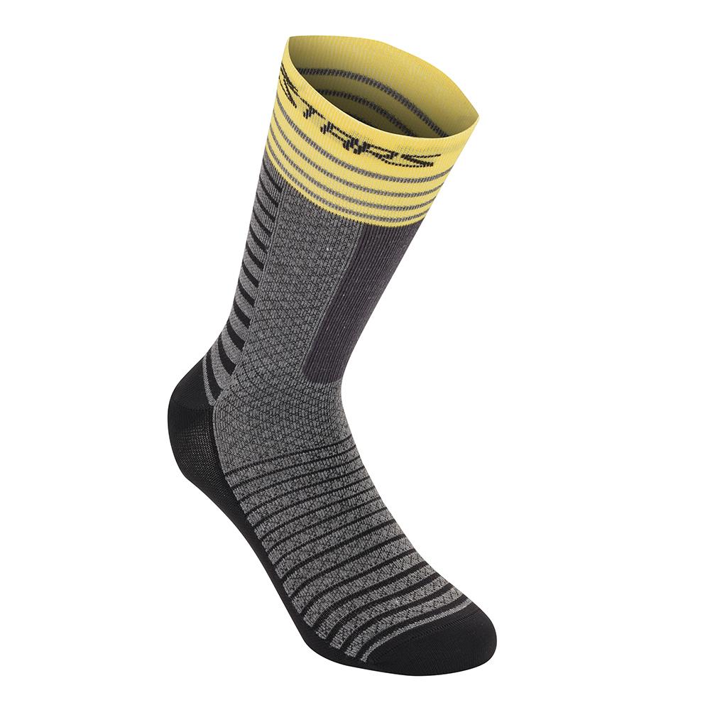 Calcetines Ciclismo Astars Drop Gris/Amarillo