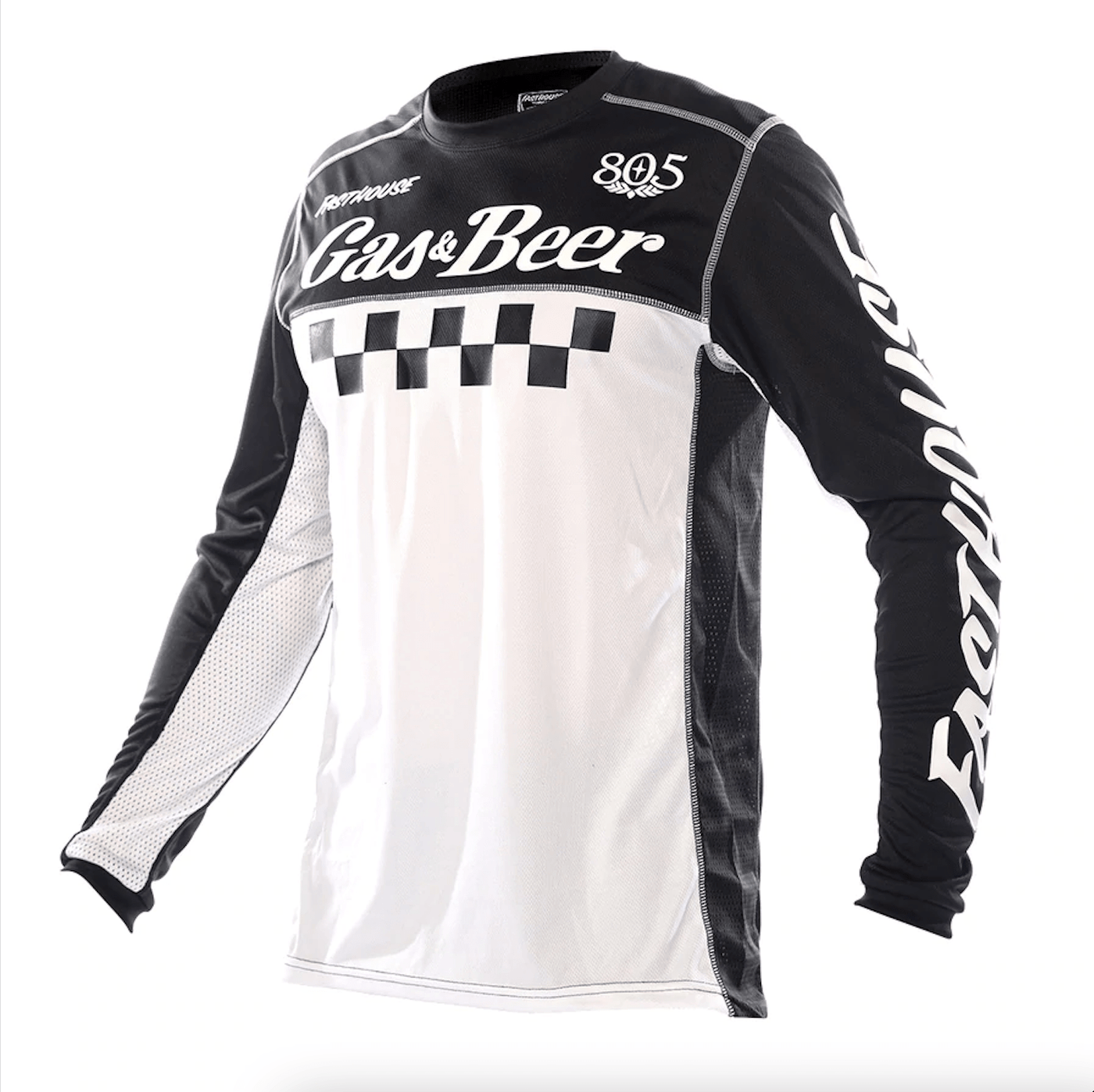 Jersey Moto Mx Fasthouse Grindhouse 805 Negro/Blanco