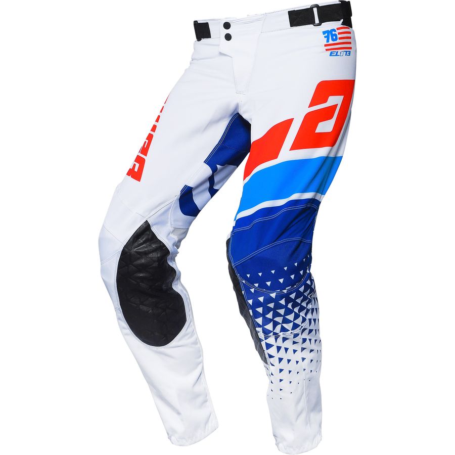 Pantalon Moto Mx Answer Elite Blanco/Rojo/Azul