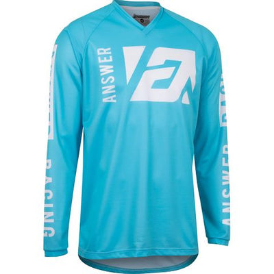 Jersey Moto Mx Niño Answer Syncron Celeste/Blanco