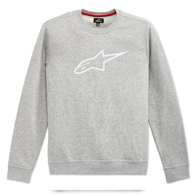 Poleron  Alpinestars Ageless Crew Gris/Blanco