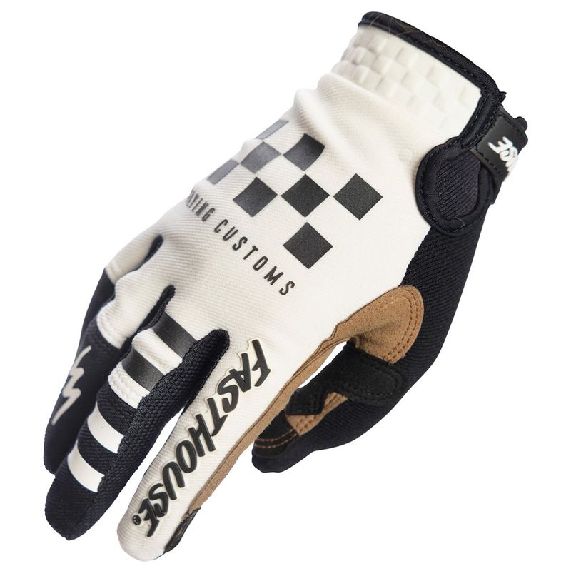 Guantes Moto Mx Fasthouse Speed Hw Blanco-Negro