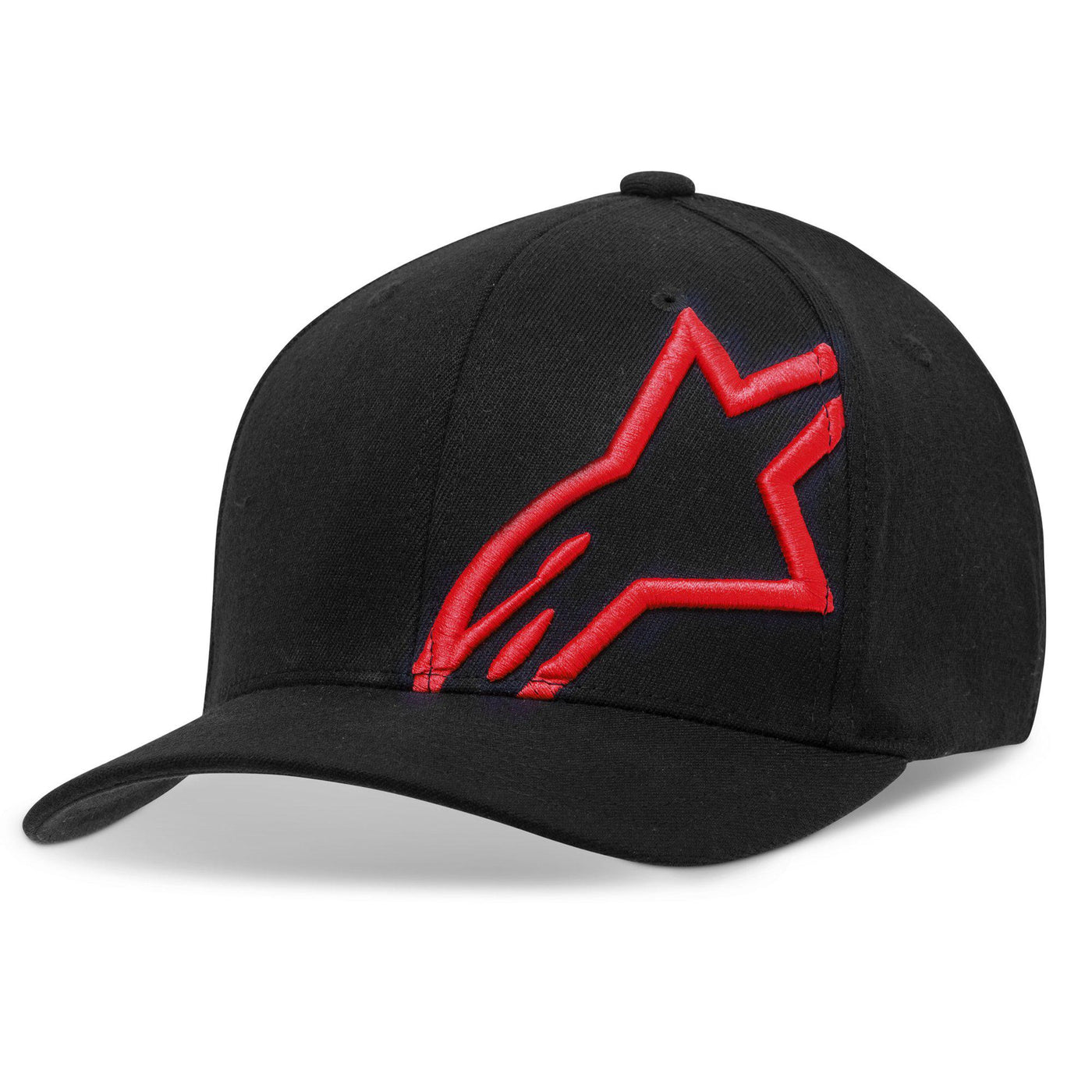 Gorro  Alpinestars Corp Shift Curved Negro/Rojo