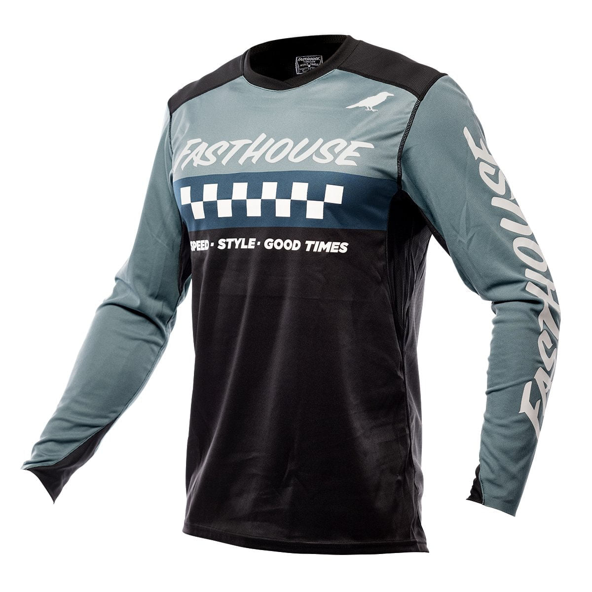 Jersey Moto Mx Fasthouse Elrod Azul/Negro