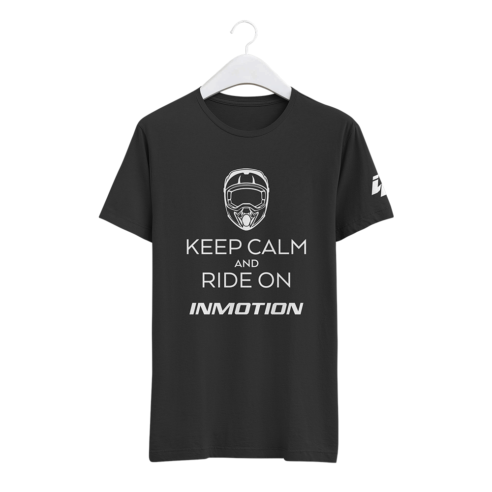 Polera  Inmotion Keep Calm And Ride On Negro