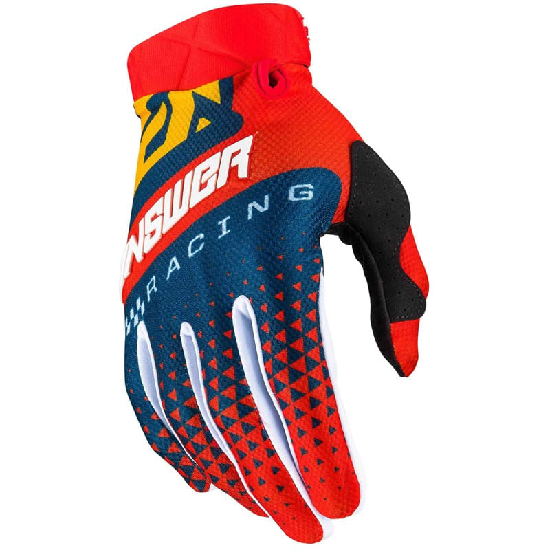 Guantes Moto Mx Answer Ar-3 Rojo/Amarillo