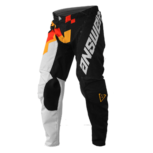 Pantalon Moto Mx Answer Arkon Neg/Rojo/Am