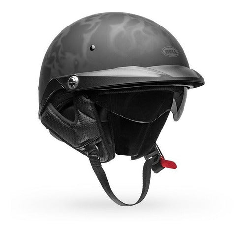 Casco Moto Calle Bell Pit Boss Negro/Gris