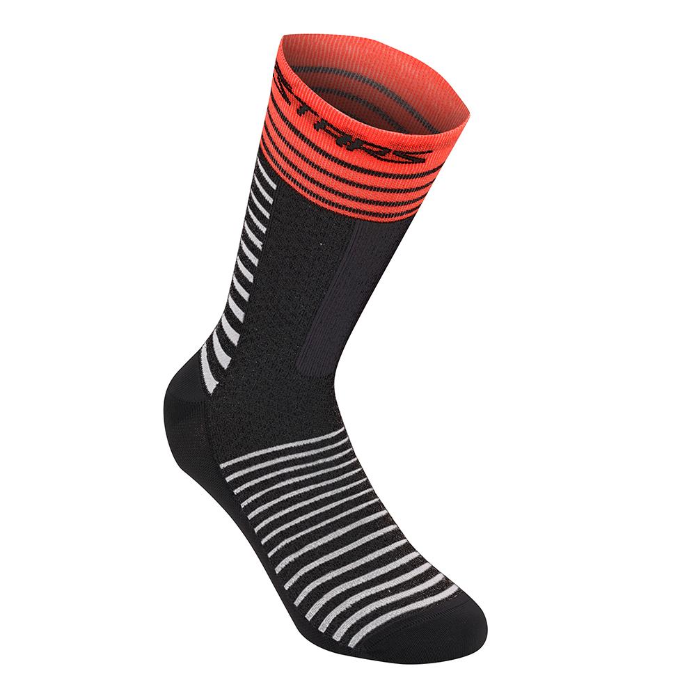 Calcetines Ciclismo Alpinestars Drop 22 Negro/Rojo