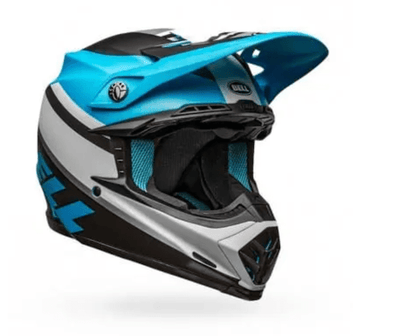 Casco Moto Mx Bell Moto-9 Mips Blanco/Negro/Azul