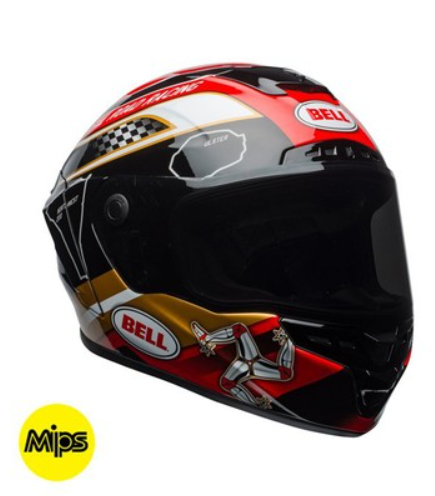 Casco Moto Calle Bell Star Rojo/Negro