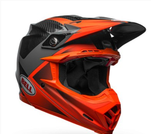 Casco Moto Mx Bell Moto-9 Naranja