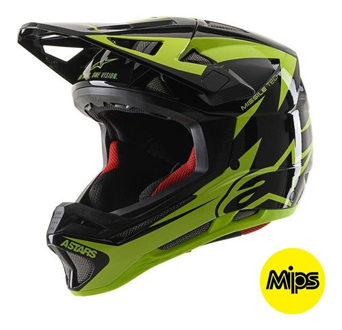 Casco Ciclismo Astars Missile Tech Negro/Amarillo