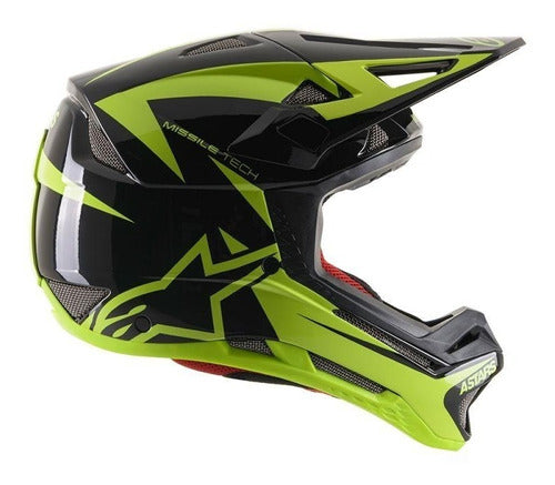 Casco Ciclismo Astars Missile Tech Negro/Amarillo