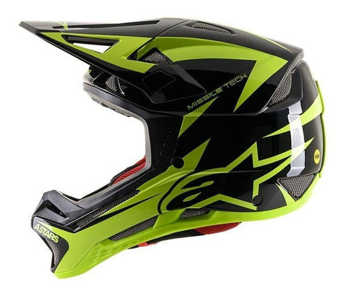 Casco Ciclismo Astars Missile Tech Negro/Amarillo