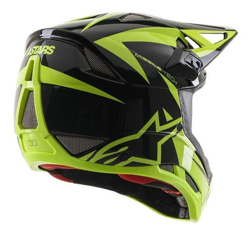 Casco Ciclismo Astars Missile Tech Negro/Amarillo