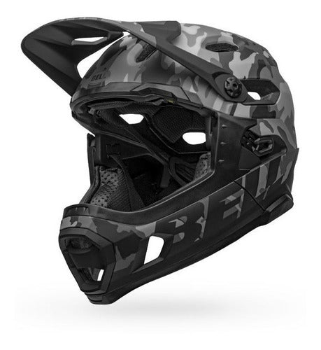 Casco Ciclismo Bell Super DH MIPS Negro/Camo