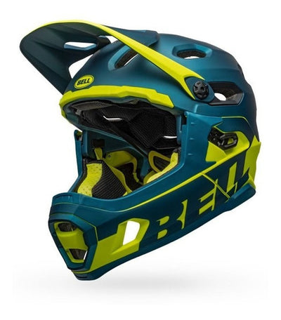 Casco Ciclismo Bell Super DH MIPS Turquesa/Amarillo