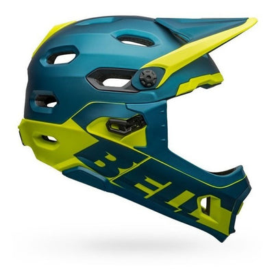 Casco Ciclismo Bell Super DH MIPS Turquesa/Amarillo