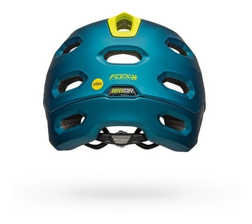 Casco Ciclismo Bell Super DH MIPS Turquesa/Amarillo