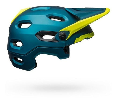 Casco Ciclismo Bell Super DH MIPS Turquesa/Amarillo