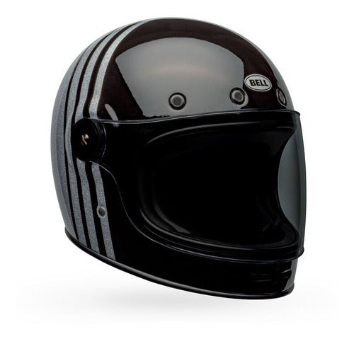 Casco Moto Calle Bell Bullitt Negro/Plateado