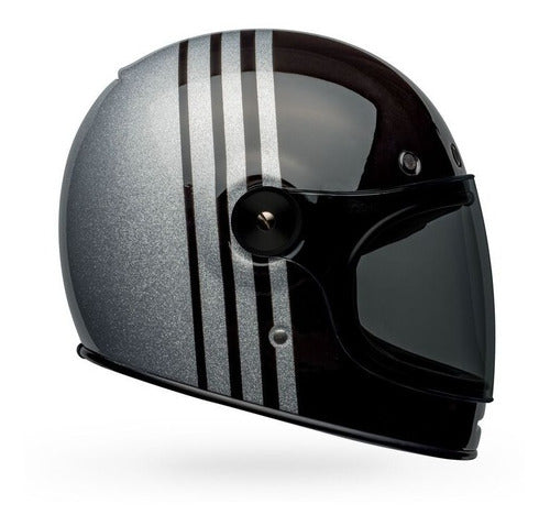 Casco Moto Calle Bell Bullitt Negro/Plateado