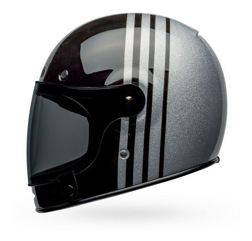 Casco Moto Calle Bell Bullitt Negro/Plateado