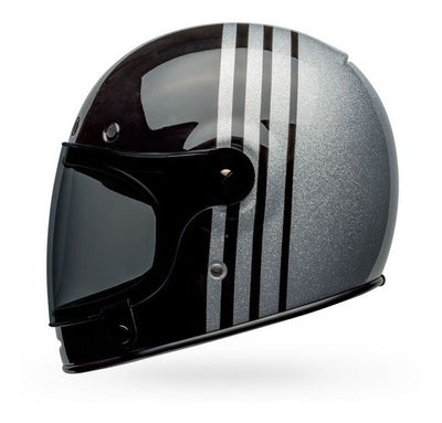 Casco Moto Calle Bell Bullitt Negro/Plateado