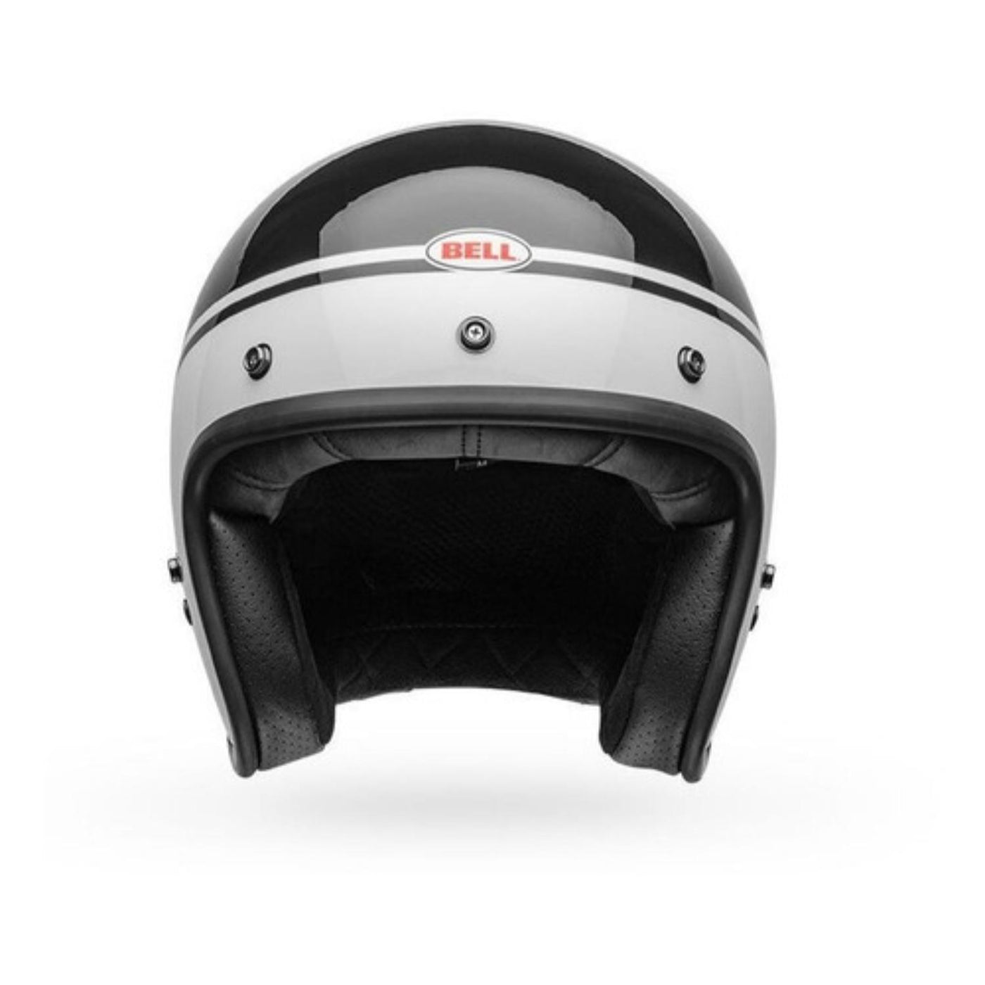 Casco Moto Calle Bell Custom 500 Negro/Blanco - L