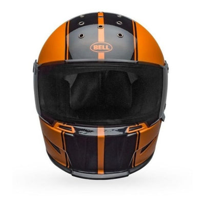 Casco Moto Calle Bell Eliminator Negro/Naranja - S