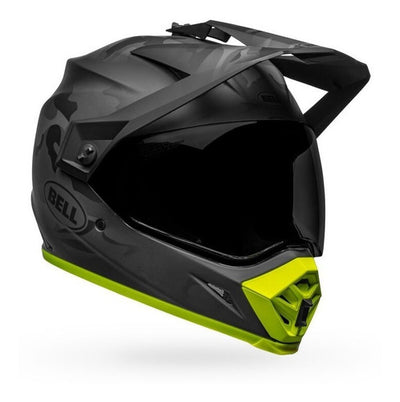 Casco Moto Calle Bell Mx-9 Adventure plateado/amarillo