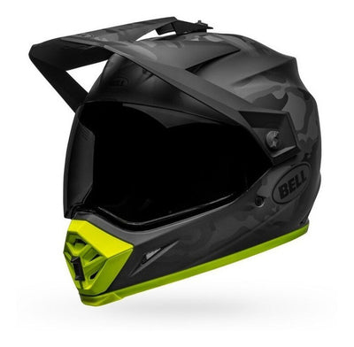 Casco Moto Calle Bell Mx-9 Adventure plateado/amarillo